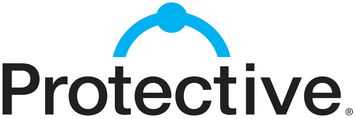 A black and blue logo for tect