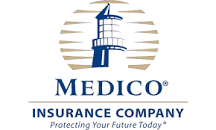 A logo of medico insurance company